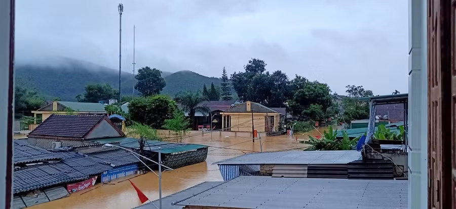 Xã Thanh Mỹ là nơi bị ngập sâu nhất huyện Thanh Chương, Nghệ An.