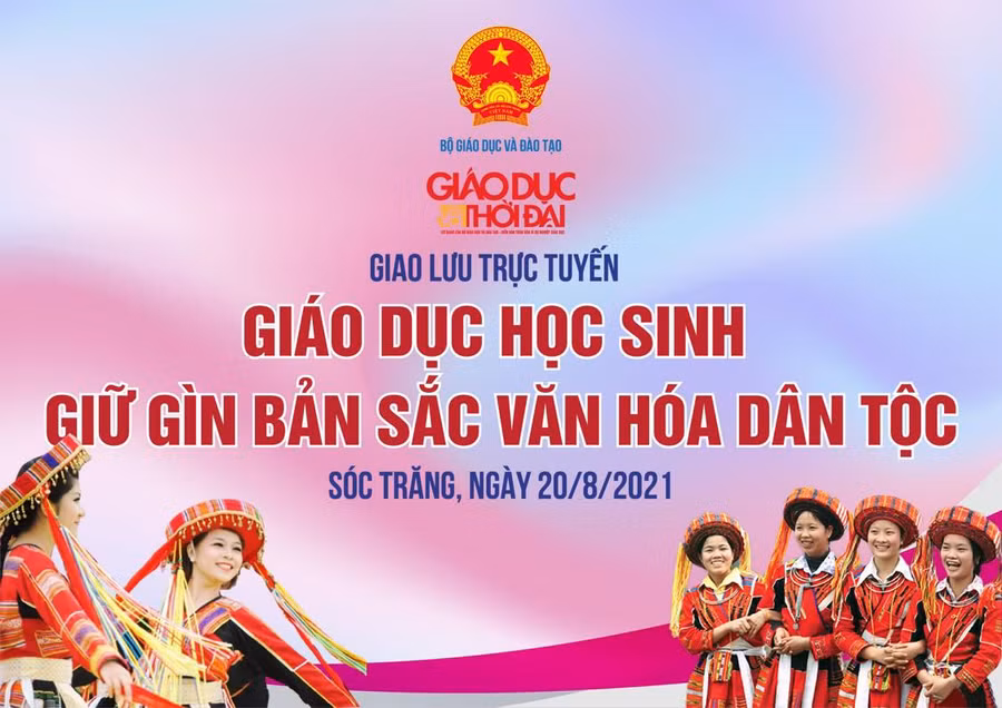 Giao lưu trực tuyến "Giáo dục học sinh giữ gìn bản sắc văn hóa dân tộc Khmer" ảnh 1