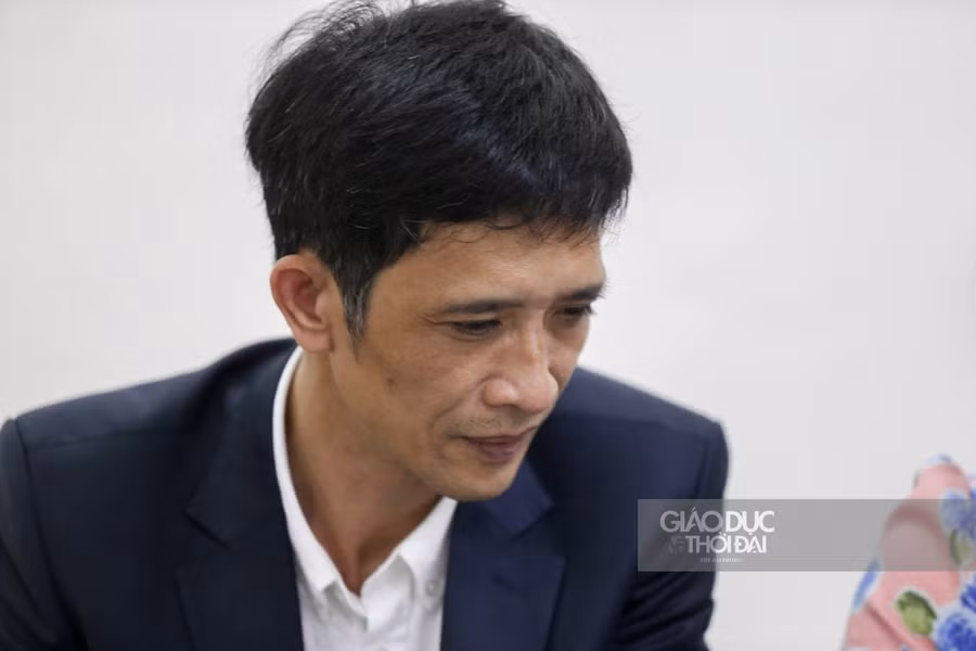 Thầy Hà Xuân Nhâm - Hiệu trưởng Trường THPT Phan Huy Chú trong buổi GLTT