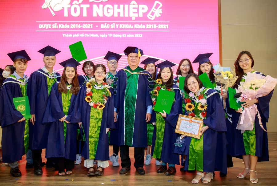 Sinh viên tốt nghiệp của Khoa Y. (Ảnh: Khoa Y)