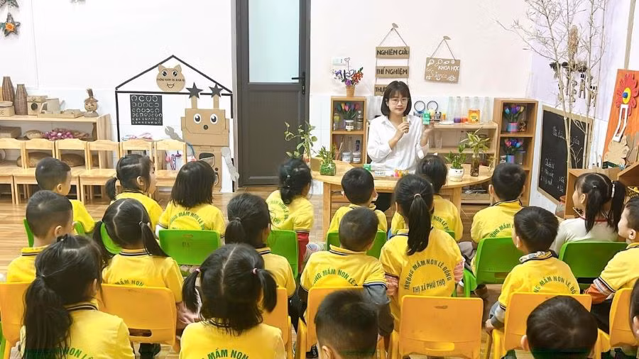 Hoạt động học của cô trò lớp 5 tuổi Mickey 2, trường Mầm non Lê Đồng. Hoạt động học của cô trò lớp 5 tuổi Mickey 2, trường Mầm non Lê Đồng.