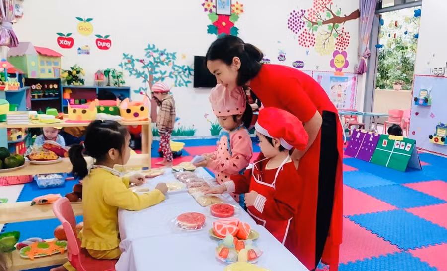 Hoạt động giáo dục tại Trường MN Tích Sơn, thành phố Vĩnh Yên, Vĩnh Phúc