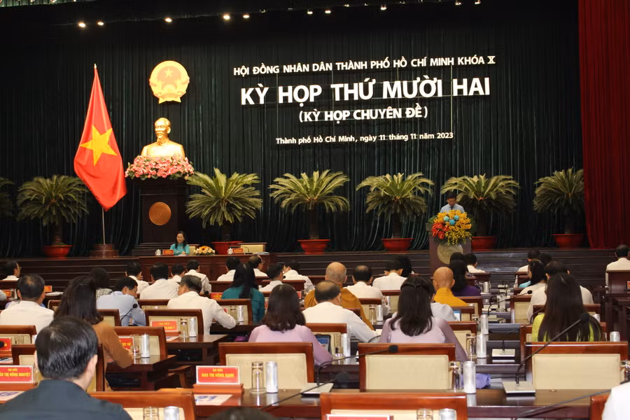 Kỳ họp thứ 12, HĐND TPHCM khóa X. (Ảnh: Thành Nhân)