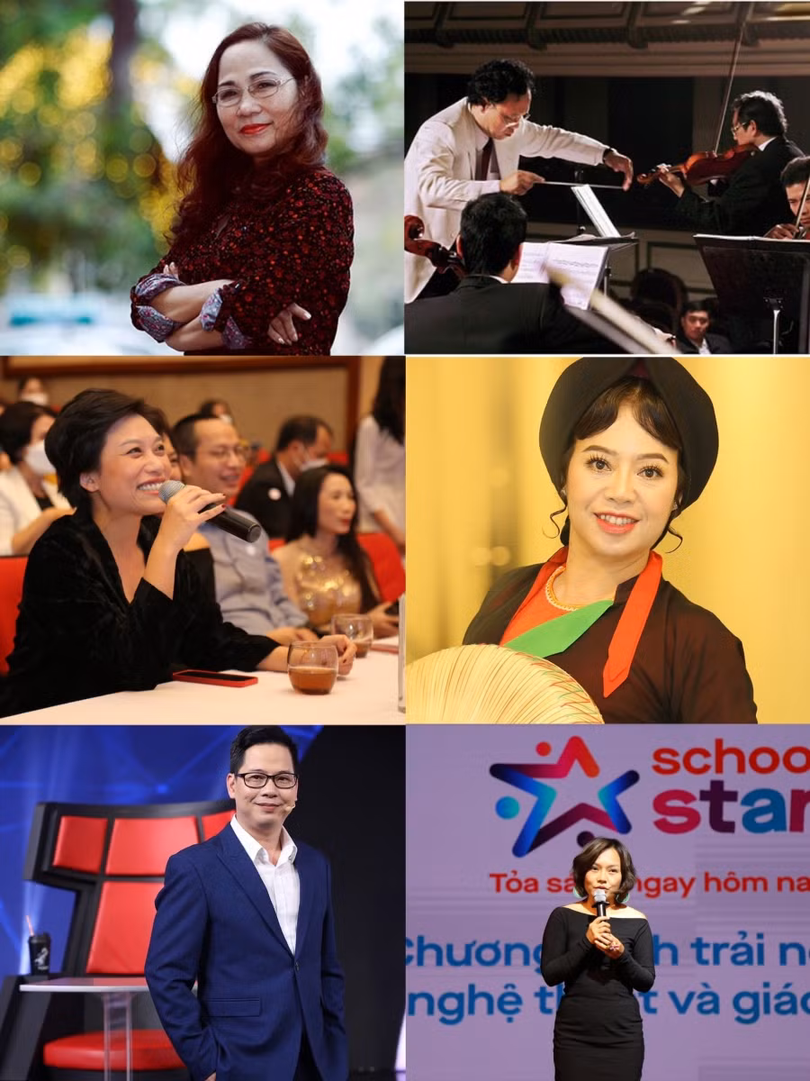 Một số chuyên gia, nghệ sĩ góp tâm sức trong School Star.