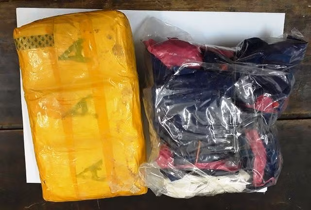 Tang vật vụ án. Ảnh: Biên phòng cung cấp Tang vật vụ án. Ảnh: Biên phòng cung cấp
