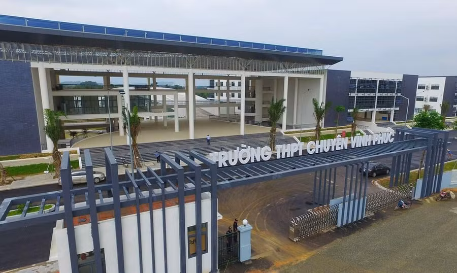 Trường THPT Chuyên Vĩnh Phúc được đầu tư xây mới, khang trang, hiện đại