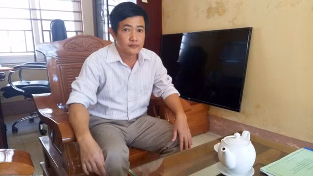 Ông Nguyễn Thái Sơn- Hiệu trưởng Trường THCS Ngư Lộc (Hậu Lộc, Thanh Hóa).