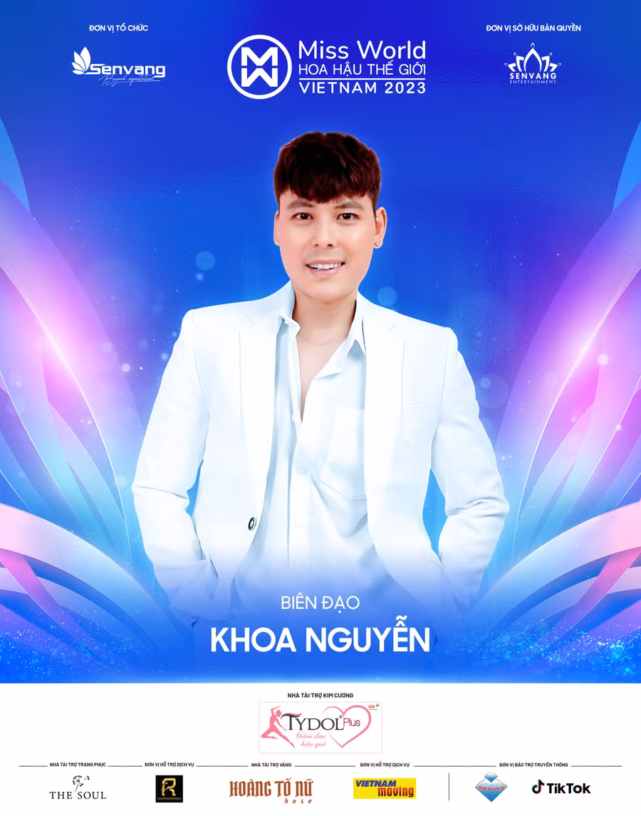 Biên đạo Khoa Nguyễn sẽ đồng hành và dàn dựng những vũ đạo và tiết mục đặc sắc của các thí sinh. Biên đạo Khoa Nguyễn sẽ đồng hành và dàn dựng những vũ đạo và tiết mục đặc sắc của các thí sinh.