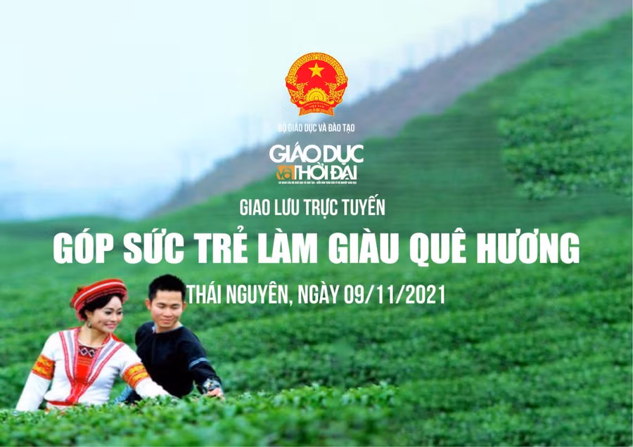 Giao lưu trực tuyến “Góp sức trẻ làm giàu quê hương” 