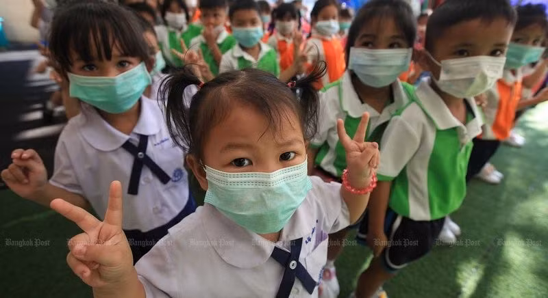 Học sinh ở Thái Lan. Ảnh: Bangkok Post