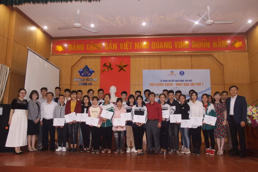 Học sinh Nghệ An tham gia thi lấy học bổng du học sang Nhật Bản. Ảnh minh họa