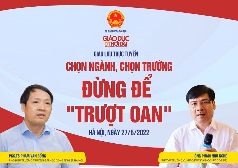 Giao lưu trực tuyến "Chọn ngành, chọn trường: Đừng để "trượt oan’" ảnh 1