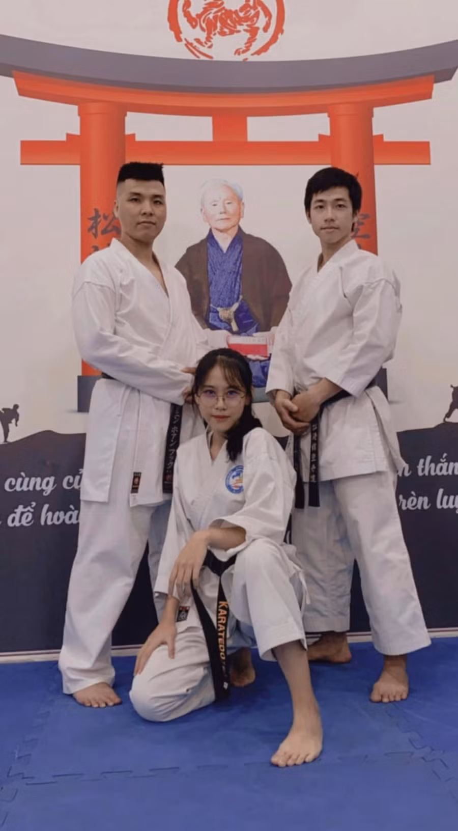 Có thể thấy nàng Á hậu rất có tình yêu với bộ môn võ thuật.
