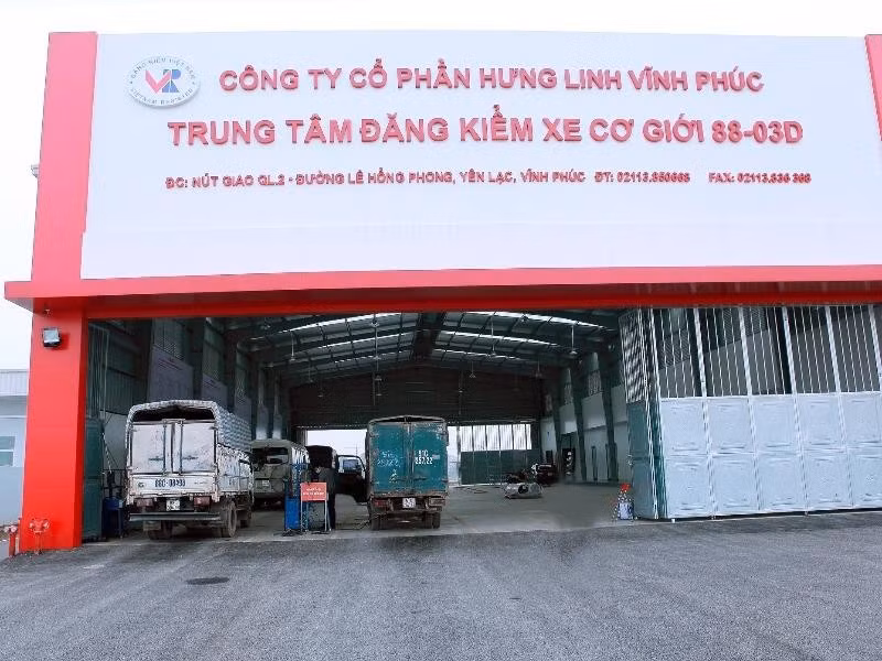 Trung tâm đăng kiểm xe cơ giới 88-03D ở Vĩnh Phúc Trung tâm đăng kiểm xe cơ giới 88-03D ở Vĩnh Phúc