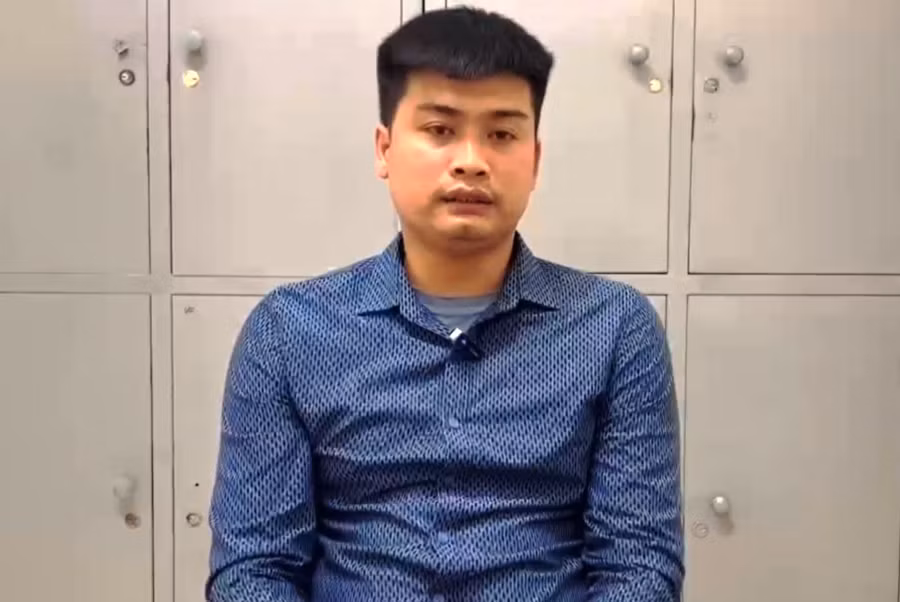 Tài xế Đinh Văn Thời. Ảnh: Công an cung cấp.