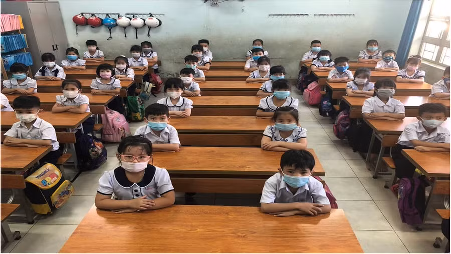 Học sinh Trường Tiểu học Võ Thị Sáu, TP Pleiku, tỉnh Gia Lai
