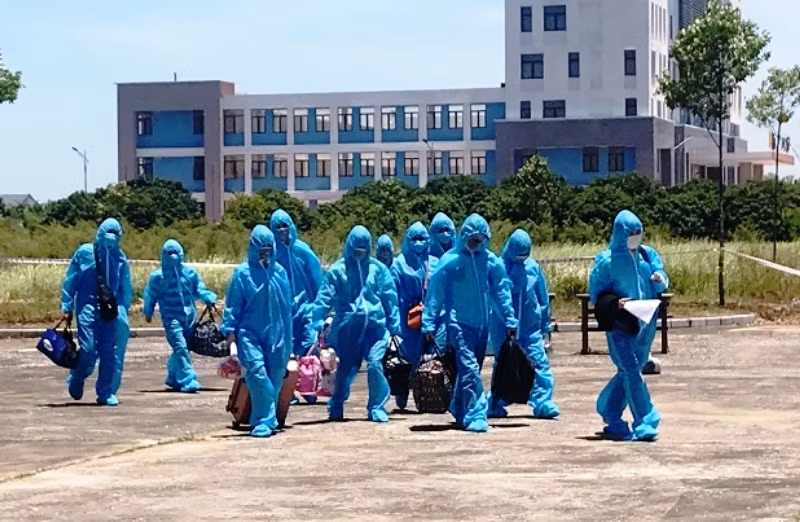 Tỉnh Thanh Hóa tạm dừng tiếp nhận công dân về từ vùng có dịch Covid-19 đang thực hiện giãn cách xã hội. Ảnh minh họa,