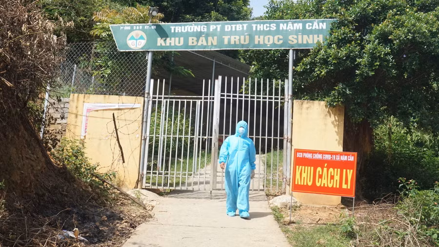 Hiện nhiều trường học tại Nghệ An đang được trưng dụng làm khu cách ly cho lao động trở về từ vùng dịch