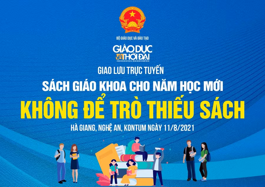 Giao lưu trực tuyến “Sách giáo khoa cho năm học mới: Không để trò thiếu sách” ảnh 1