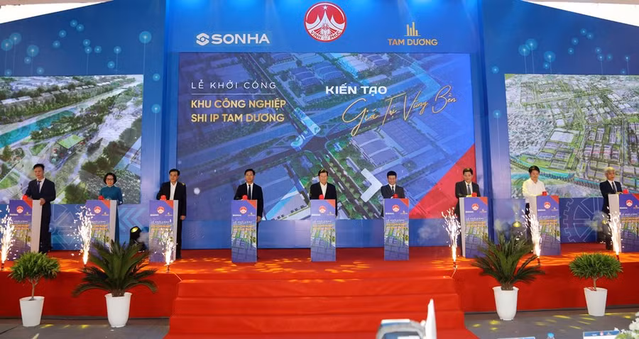 Khu công nghiệp SHI IP Tam Dương do Tập đoàn Sơn Hà làm chủ đầu tư chính thức được khởi công