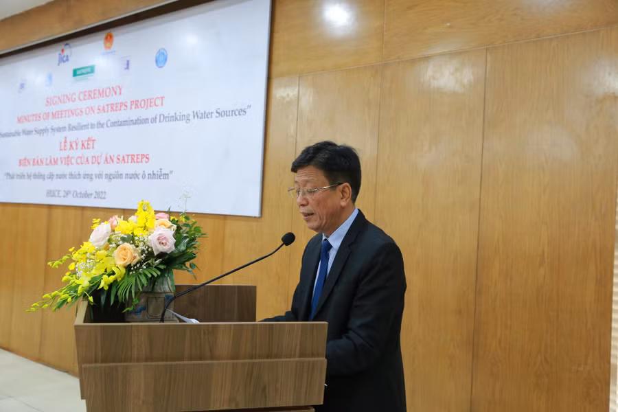 PGS.TS Phạm Duy Hòa phát biểu tại buổi lễ. PGS.TS Phạm Duy Hòa phát biểu tại buổi lễ.