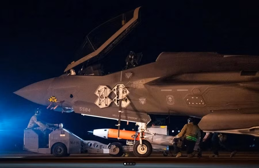 Tiêm kích F-35A thử nghiệm khả năng mang vũ khí hạt nhân.