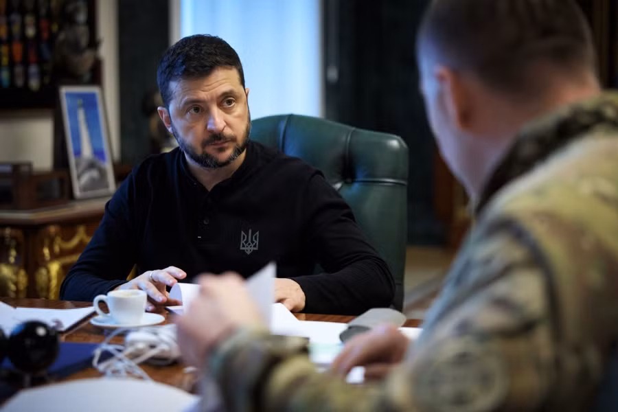 Tổng thống Ukraine Zelensky.