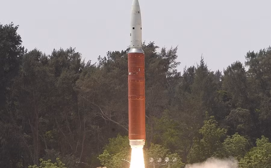 Tên lửa đánh chặn vệ tinh PDV Mk-II của Ấn Độ trong cuộc thử nghiệm năm 2019.