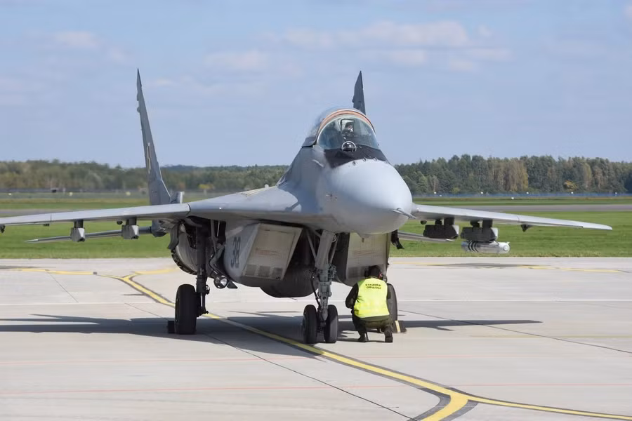 Tiêm kích MiG-29 của Không quân Ba Lan.
