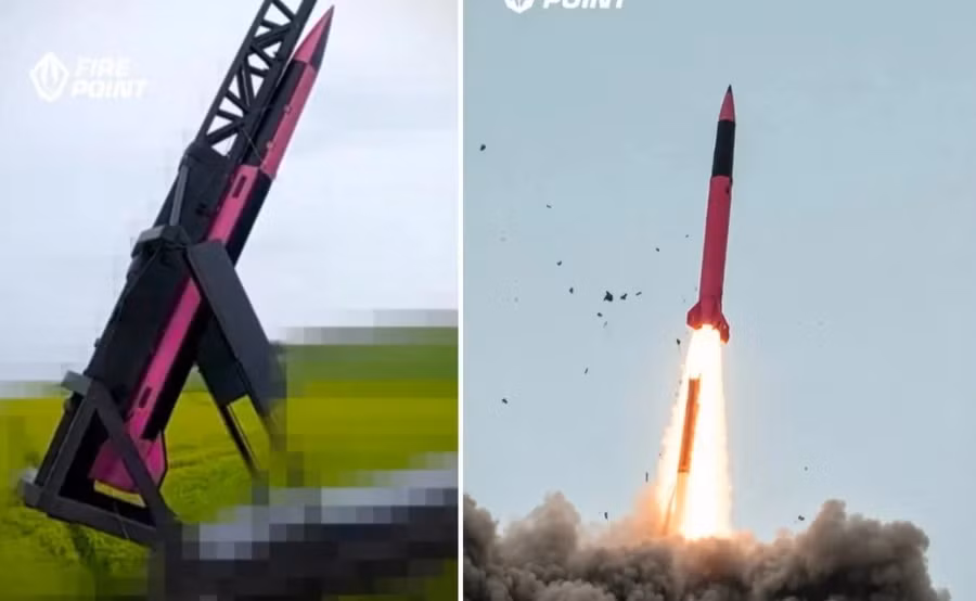 Ukraine phóng thử nghiệm tên lửa FP-7.x Freyja.