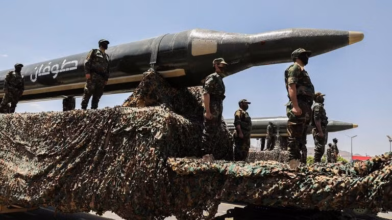 Tên lửa đạn đạo của lực lượng Houthi.