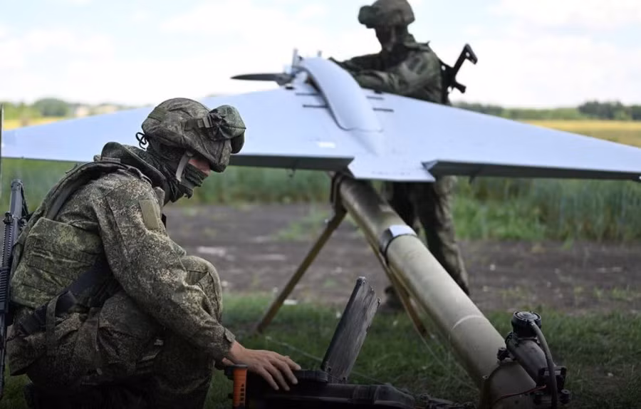 Binh sĩ Nga triển khai chiến đấu UAV.