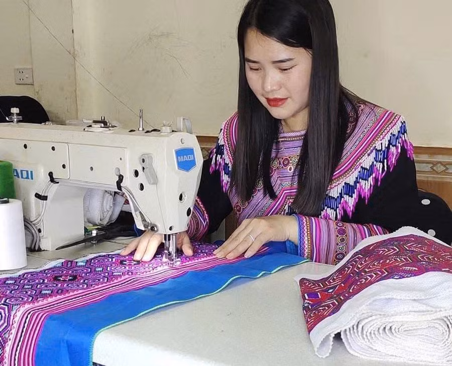 Chị Giàng Thị Chá (xã Sín Chén, Lào Cai). Ảnh NVCC.