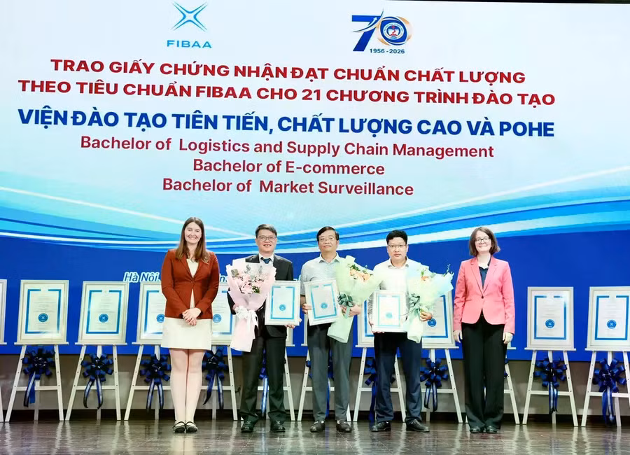 21 chương trình đào tạo của Đại học Kinh tế Quốc dân đạt chất lượng giáo dục quốc tế FIBAA.