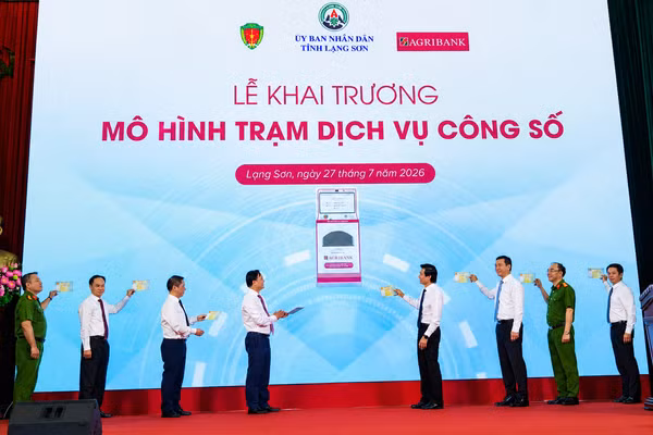Mô hình Trạm dịch vụ công số tại Lạng Sơn chính thức được khai trương.