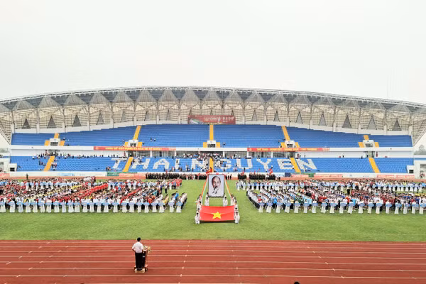 Lễ khai mạc Giải thể thao học sinh phổ thông tỉnh Thái Nguyên năm học 2025 - 2026.