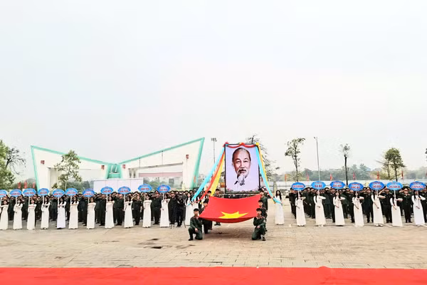 Quang cảnh Lễ khai mạc Hội thi.