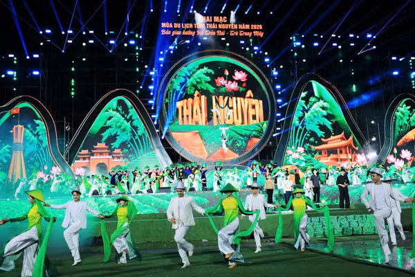 Chương trình nghệ thuật khai mạc mùa du lịch Thái Nguyên năm 2026.