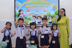 Học sinh Tiểu học TPHCM tựu trường năm học 2026-2027.