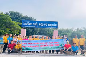 Trường Tiểu học Võ Thị Sáu được xây thêm 13 phòng học, sẽ đưa vào hoạt động tháng 11/2024 - Ảnh: Fanpage Trường tiểu học Võ Thị Sáu.