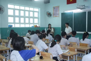 Học sinh tham gia kỳ thi lớp 10 năm 2024.