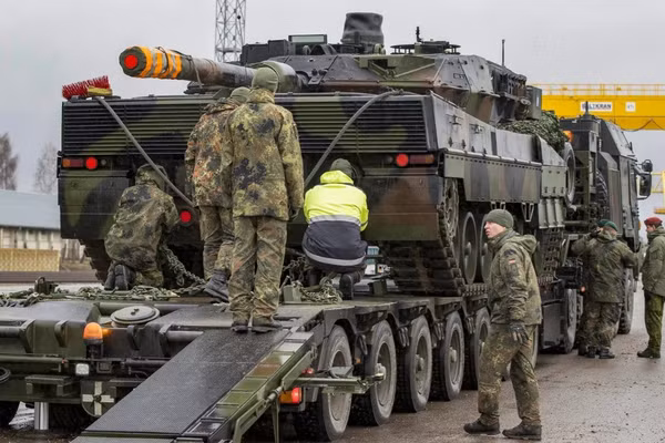 Xe tăng Leopard 2 của Đức.