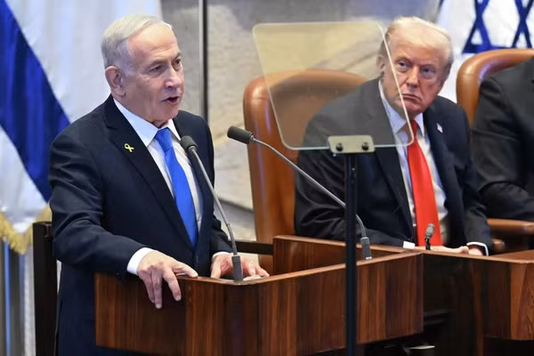 Thủ tướng Israel Benjamin Netanyahu và Tổng thống Mỹ Donald Trump.