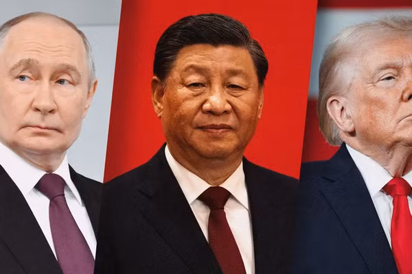 Tổng thống Nga Vladimir Putin, Chủ tịch Trung Quốc Tập Cận Bình và Tổng thống Mỹ Donald Trump.