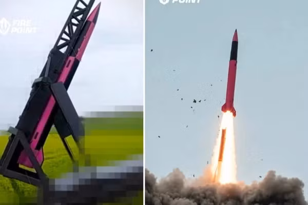 Ukraine phóng thử nghiệm tên lửa FP-7.x Freyja.