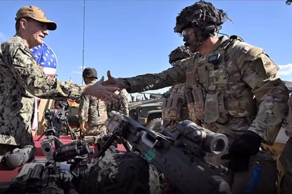 Quân đội Mỹ trong một cuộc tập trận chung với NATO.