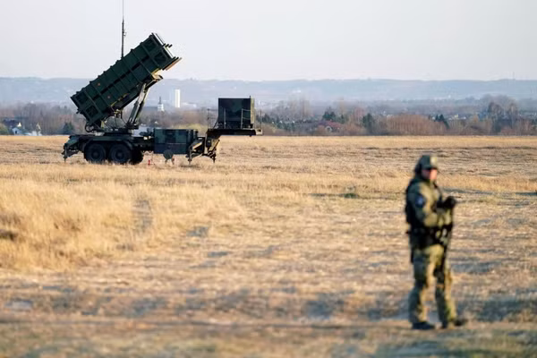 Hệ thống Patriot gần sân bay Rzeszow-Jasionka ở Ba Lan.