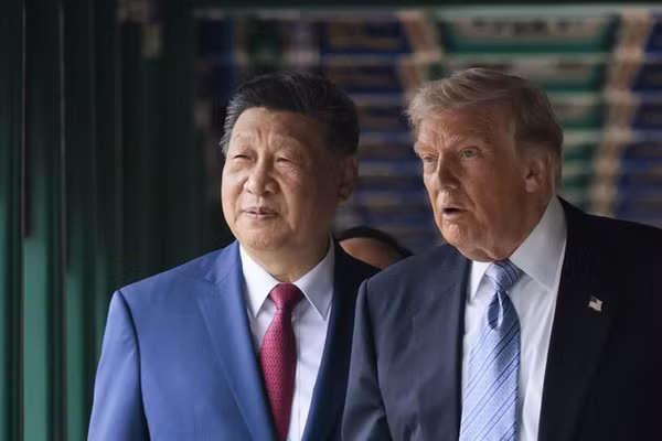 Chủ tịch Trung Quốc Tập Cận Bình và Tổng thống Mỹ Donald Trump.