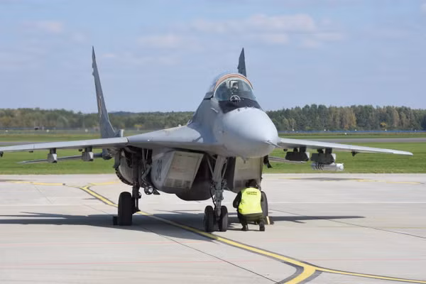 Tiêm kích MiG-29 của Không quân Ba Lan.