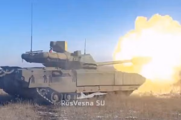 Nga thử nghiệm xe tăng Armata.